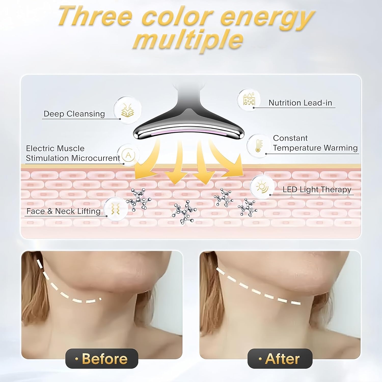 Vegena 3-Mode EMS Face Massager