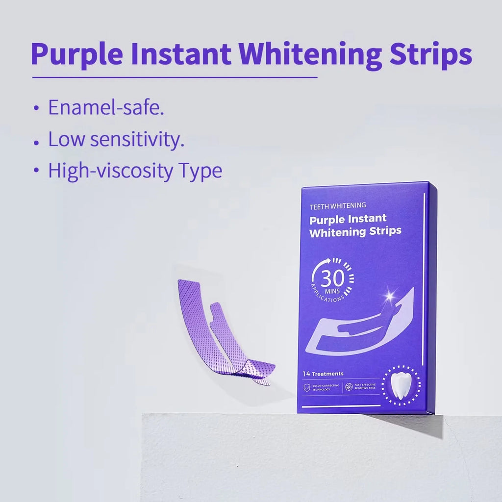 Purple Instant Teeth Whitening Strips