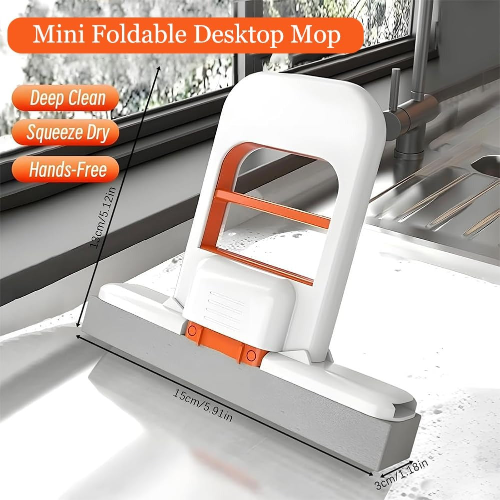 Foldable Mini Mop | Portable Wet & Dry Cleaning Mop